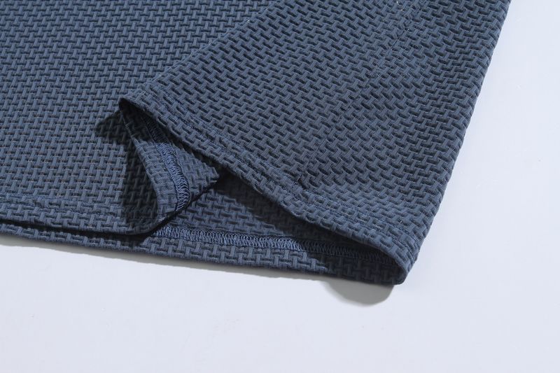 Herrenbekleidung Herren Sommer Sport Fitness Freizeit V-Ausschnitt Elastische Textur Kurzarm Poloshirt Herren_voghion.com