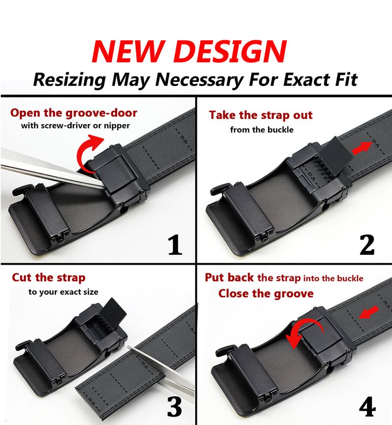 HEIßER DOOPAI Automatische Echtes Leder Mode Ratsche Gürtel männer Hosen Gürtel für Männer ремень женский_voghion.com