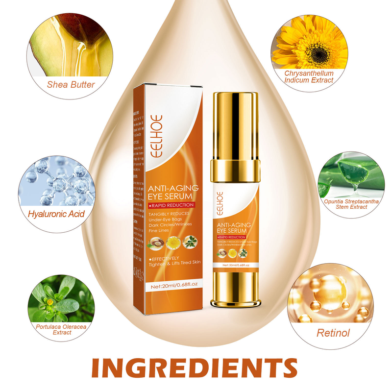 Esența anti-îmbătrânire Beautiful Eye repară ochii, estompează liniile fine ale ochilor, cearcănele și pungile de sub ochi._voghion.com