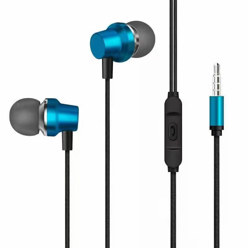 In-ear metalen bekabelde bediening en microfoon zware bas mm compatibel met Android-oortelefoons_voghion.com