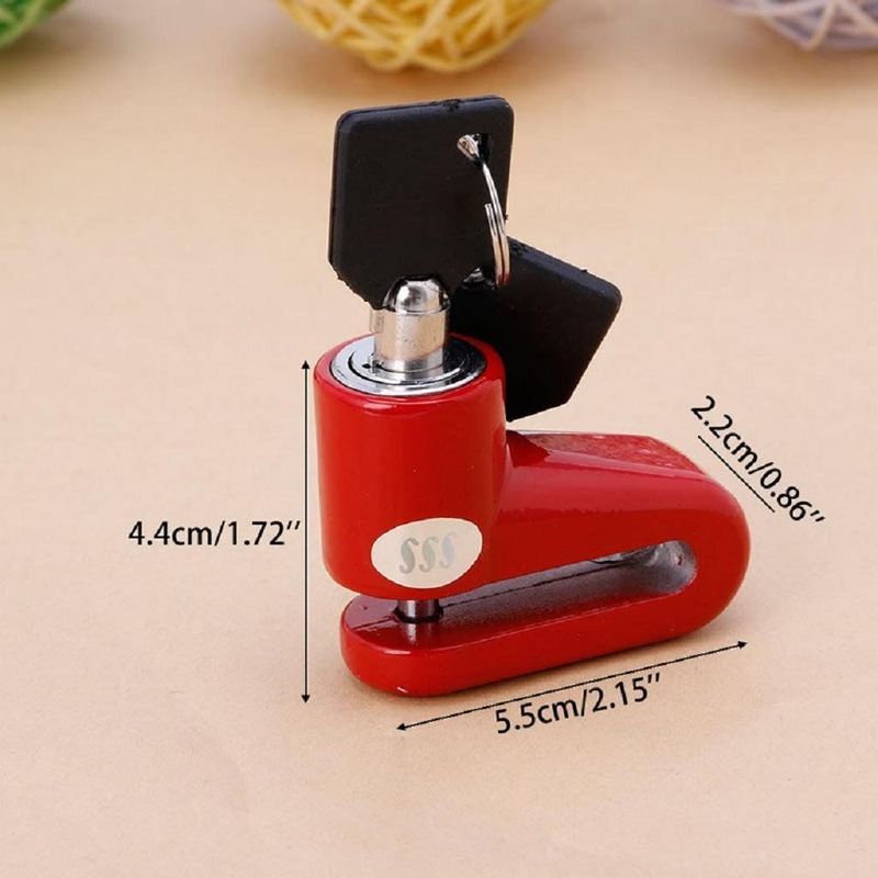 Mini bicicleta de montaña con freno de disco y candado para exteriores, accesorios para bicicletas_voghion.com