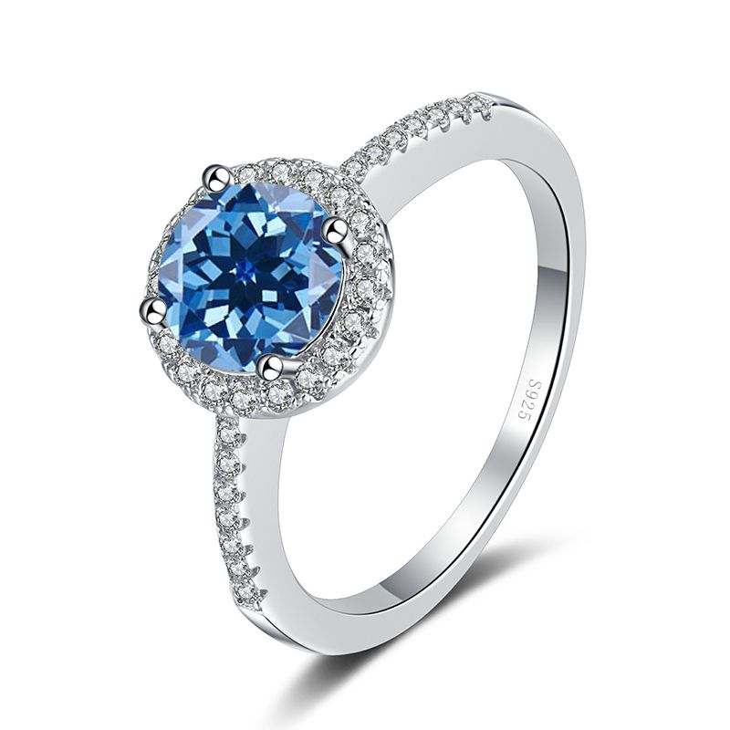 Tancise 0,5-2,0 karat ekte moissanitt luksuriøs giftering rund briljant diamant halo forlovelsesringer for kvinners smykker_voghion.com