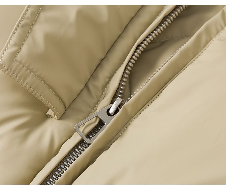 2024 European Knitted Short Down Jacket Women's Winter Fashion Splicing Doll Collar Cotton Coat Trend_voghion.com