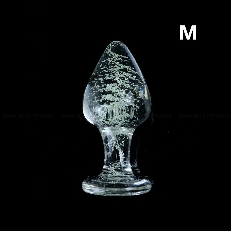 Analspielzeug aus Glas für Frauen und Männer, leuchtender Buttplug aus Glas, kleines Analsexspielzeug, Prostatamassage, Buttplug, Plug für Erwachsene_voghion.com