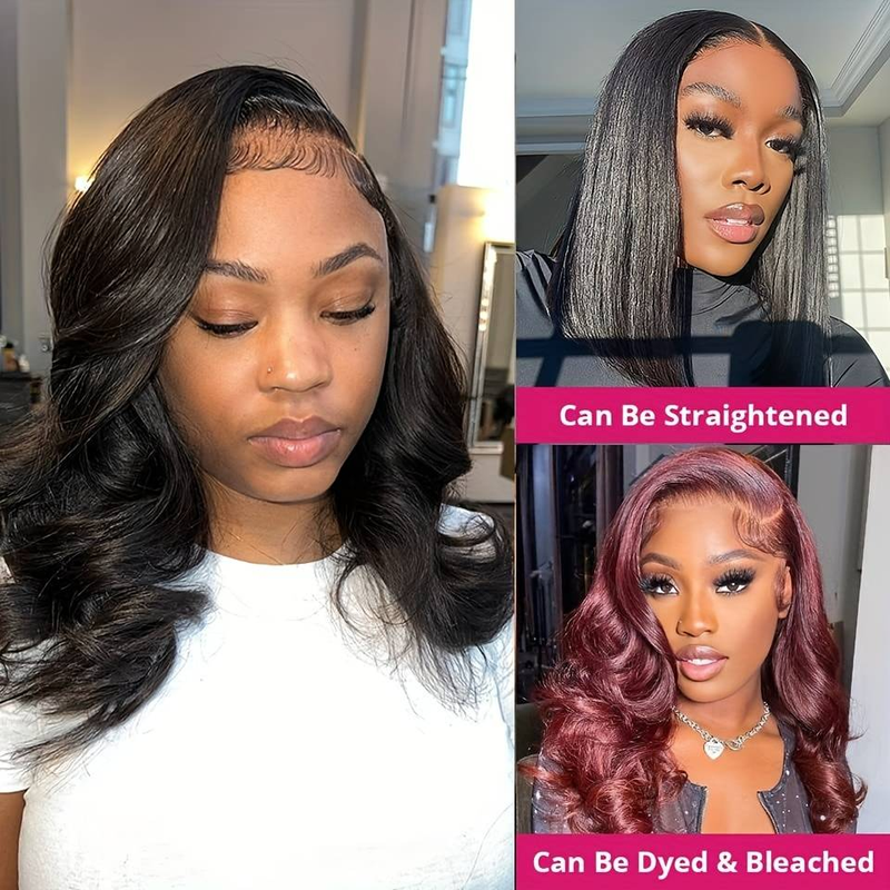 4*4 spitze kurze bob 100% menschliches haar körper dauerwelle lockige perücke perücke natürliche farbe_voghion.com