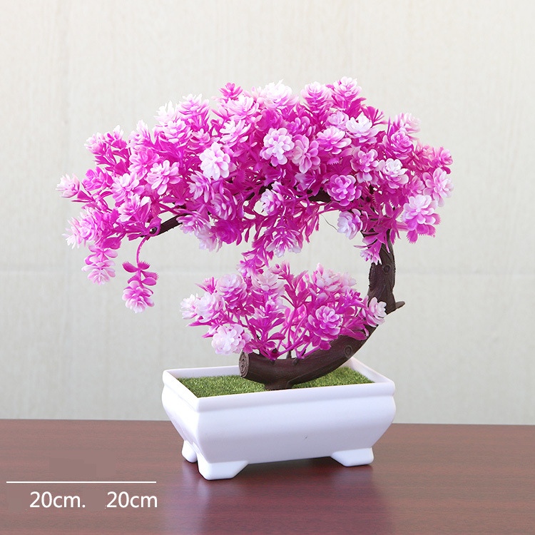Ev Mobilya bitki saksı hilal bonsai küçük ağaç ev dekorasyonu çiçek süsleri yaratıcı mini çiçek süsleri_voghion.com