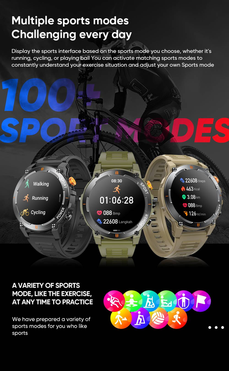 Privatmodell J300 Cross Border Huaqiangbei Pulsmätning Blodsocker EKG Bluetooth Sportarmband Herr Smartklocka_voghion.com
