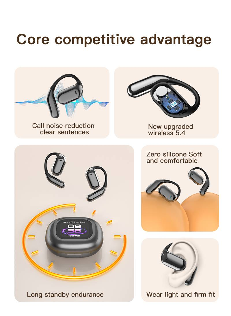 Q16pro draadloze oordopjes: ruisonderdrukking, comfortabel, lange batterijduur_voghion.com