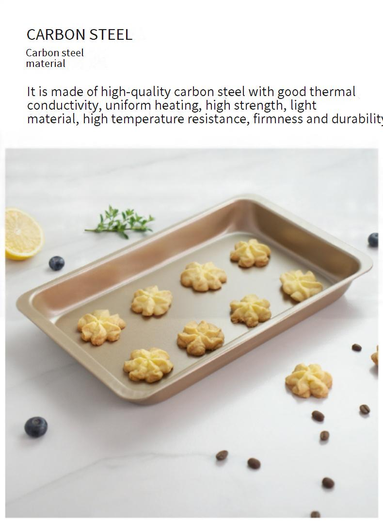 Non Stick 11 Inch Rectangular Baking Pan Baked Chicken Wings Biscuits And Cakes Tall 7 Inch Carbon Steel Bread Pan Baking Utensils_voghion.com