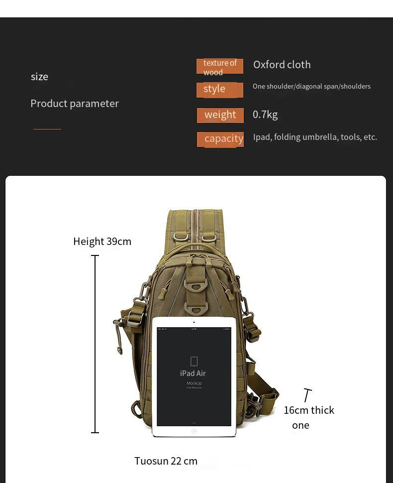 Multi-functional Single And Double-shoulder Backpack, Outdoor Camouflage Tactical Bag, Travel Sports Backpack For Men_voghion.com