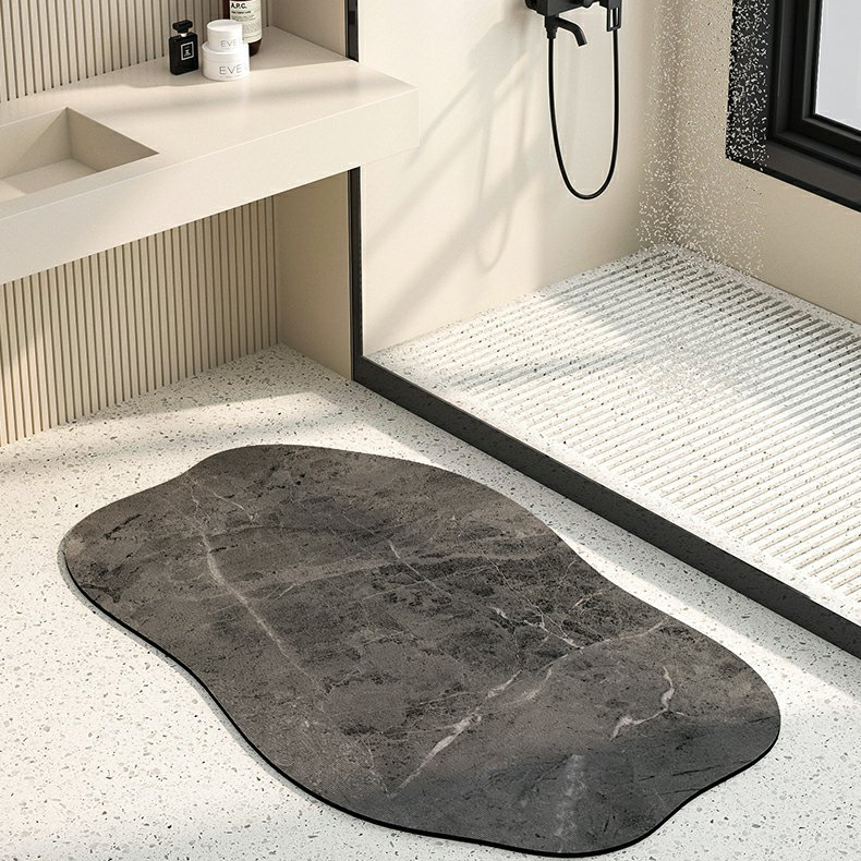 Tappetino per il bagno in fango diatomeico, tappetino assorbente per la casa, tappetino antiscivolo, tappetino per il bagno ad asciugatura rapida, tappeto speciale per il bagno_voghion.com