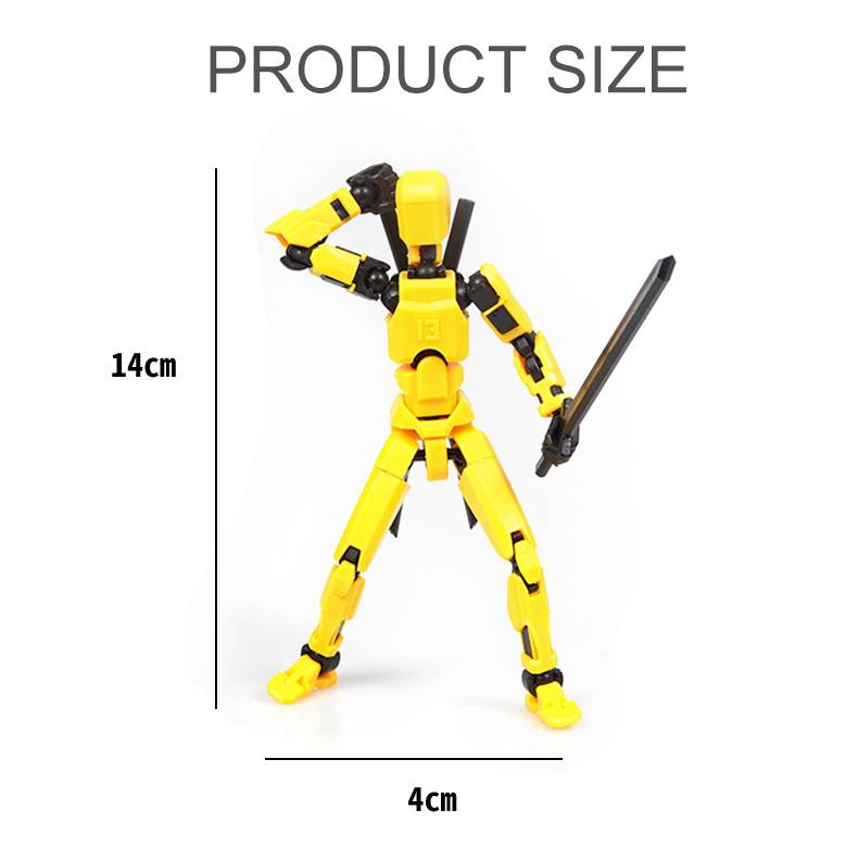 YOUEN 13-Point Poseable T13 Action Figure - 3D Printed Articulated Collectible For Display & Creative Play_voghion.com