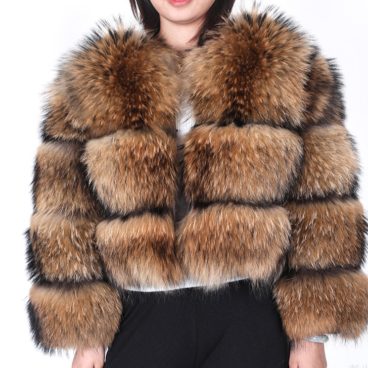 Giacca corta da donna con finiture in pelliccia di volpe, capospalla invernale caldo, elegante cappotto in similpelle, stile corto alla moda, disponibile in diversi colori_voghion.com