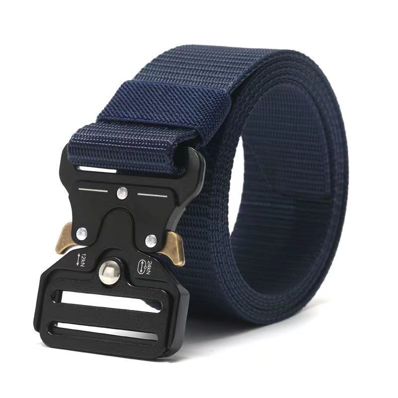 Men's Tactical Belt Durable Canvas Belt Middle-aged And Young Belt Casual And Versatile_voghion.com