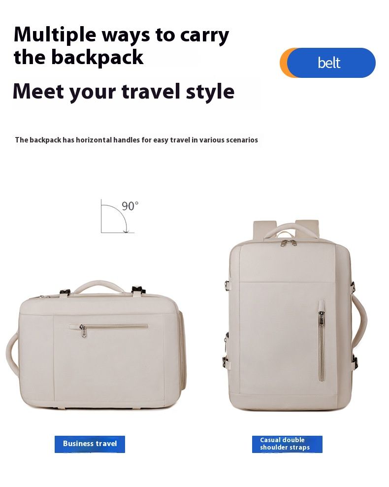 Stylish Multifunctional Backpack For Men And Women - Lightweight Waterproof Laptop Backpack With Oxford Fabric For Travel, Work, And Everyday Use_voghion.com