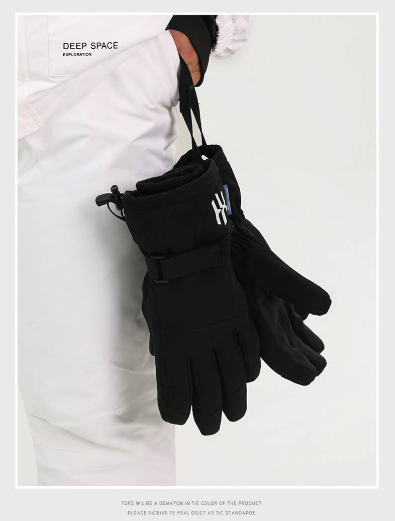 Gants de ski pour filles, pour le sport, l'extérieur, en velours épais, résistants au froid, pour le cyclisme, pour écran tactile, imperméables et chauds_voghion.com