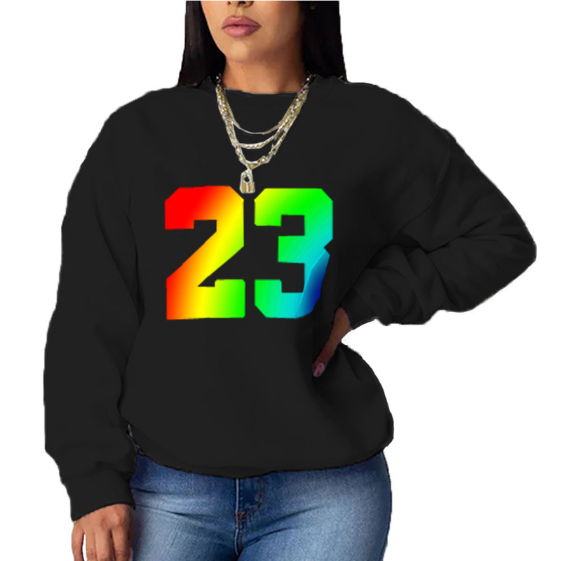 Ženski ohlapen pulover s kapuco z dolgimi rokavi in potiskom_voghion.com