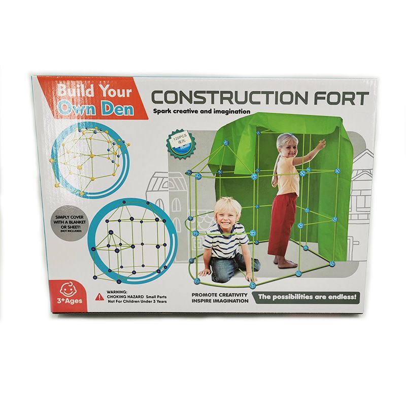 Unisex Kinder DIY Perlenzelt Spielhaus Burg Perlenpuzzle Festung Bausatz_voghion.com