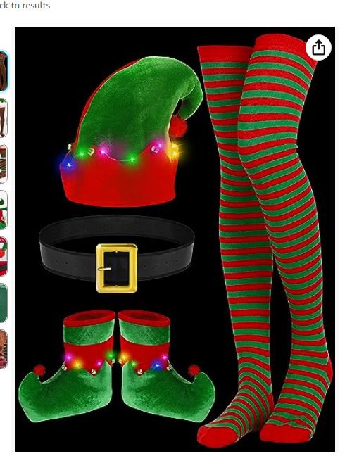 Χριστουγεννιάτικο Σετ φόρεμα με Ξωτικό Κοριτσιού Ξωτικό Ρόλο Παίξτε Στολή Velvet Dress Χριστουγεννιάτικη στολή_voghion.com