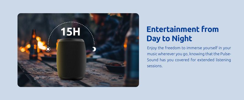 Bluetooth speaker, powerful small portable wireless speaker with FM radio, IPX6 waterproof, 5 LED light modes,_voghion.com
