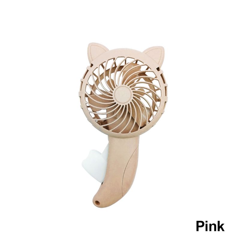 Handheld Mini Portable Hand Pressure Fan Without Battery Household Cute Cooling Cartoon Handheld Fan_voghion.com