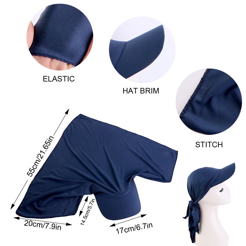 New Instant Hijabs Cap for Women Voile Muslim Sun Hats Scarf Wrap Baseball Caps Bandana Hijab Bonnet Turban_voghion.com