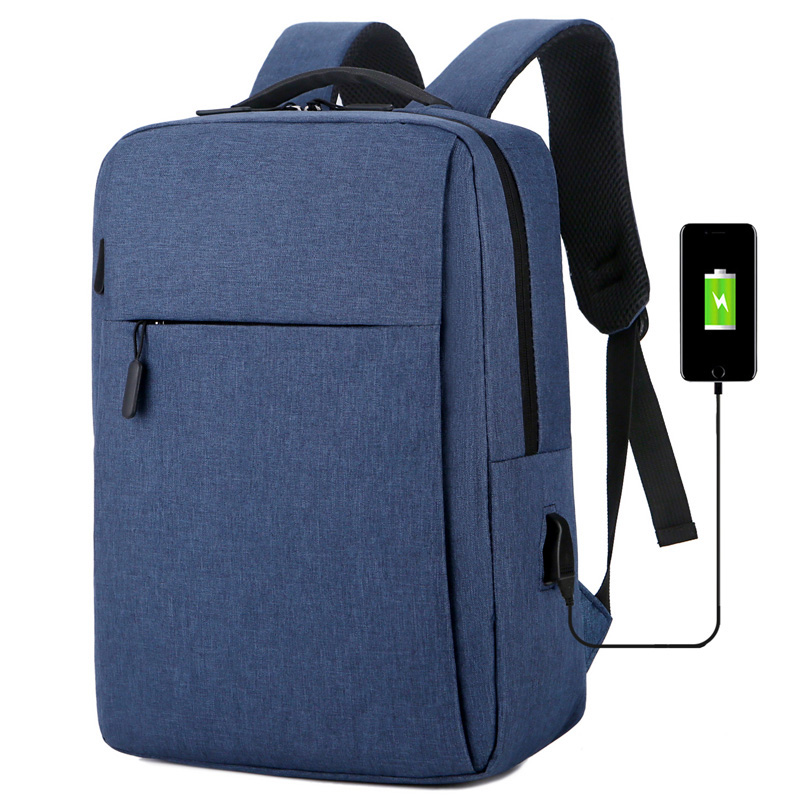 Mochila para hombre, bolso de negocios, mochila para portátil para mujer, mochila informal para ir al trabajo, mochila escolar con carga USB para teléfono móvil, estilo universitario_voghion.com