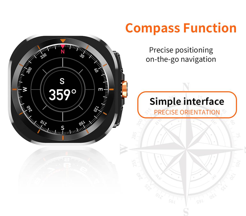 NUOVO Orologio intelligente da uomo, 110+modalità sport, compatibile con Android e iOS_voghion.com