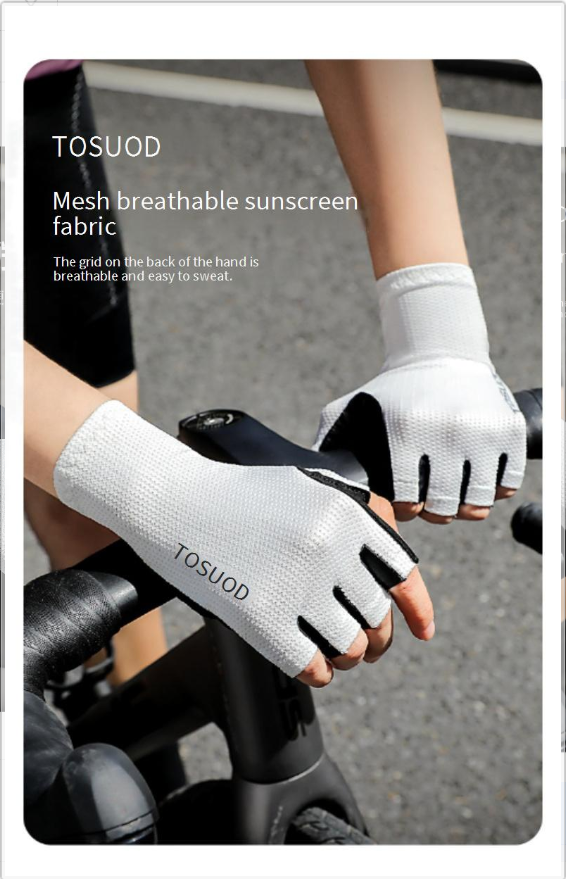 Sport & Unterhaltung Halbfinger-Fahrradhandschuhe Herren und Damen Rennrad Sommerhandschuhe Atmungsaktive Fahrradstoßdämpfung_voghion.com