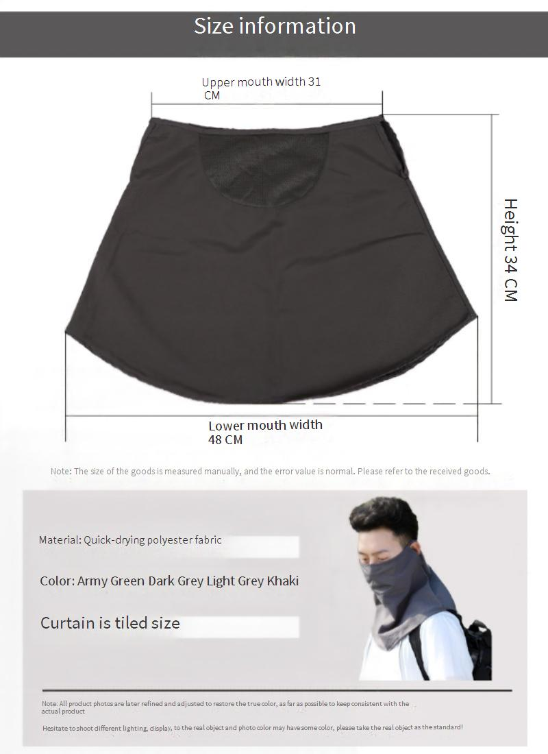 Herenzonnehoed met brede rand van 16 cm - UPF 50+ UV-bescherming met nekbescherming voor zomerse buitenactiviteiten_voghion.com