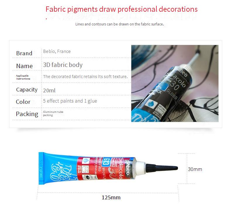 3D Textile Fiber Paint Marker Set - 40 Vibrant Colors For Diy Fabric Painting, Waterproof & Glow-in-the-Dark Options_voghion.com
