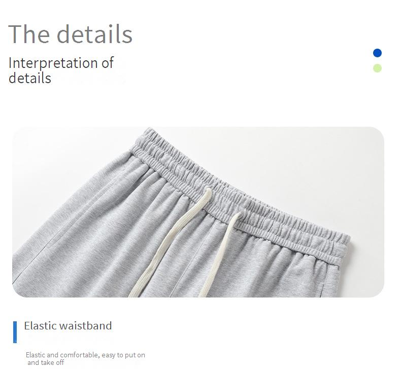 Erkek Düz Paça Eşofman Altı - Düşük Paçalı Açık Gri Günlük Pantolon, Nefes Alabilen Pamuk Karışımı, İlkbahar ve Yaz İçin Unisex (M-4XL Bedenler)_voghion.com