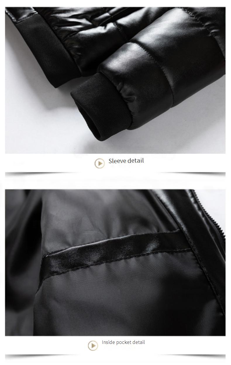 Men's Faux Leather Biker Jacket – Sherpa-Lined Winter Coat With Zippered Cuffs (M-5XL, Slim Fit, Anti-Scratch PU, Retro Motorcycle Style)_voghion.com