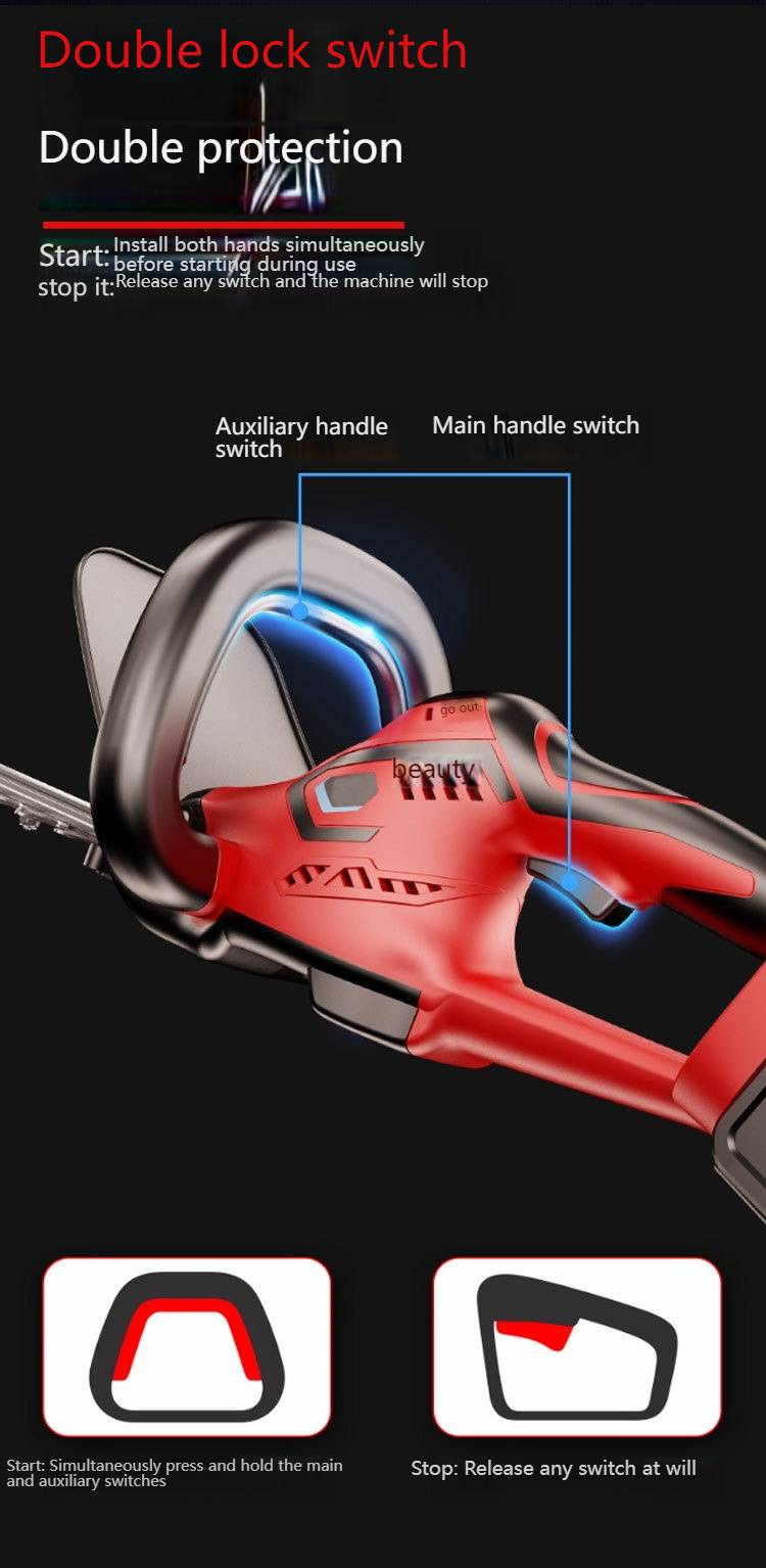 Cordless Lithium-Ion Hedge Trimmer – Lightweight, High-Power Garden Shears For Home & Professional Landscaping_voghion.com