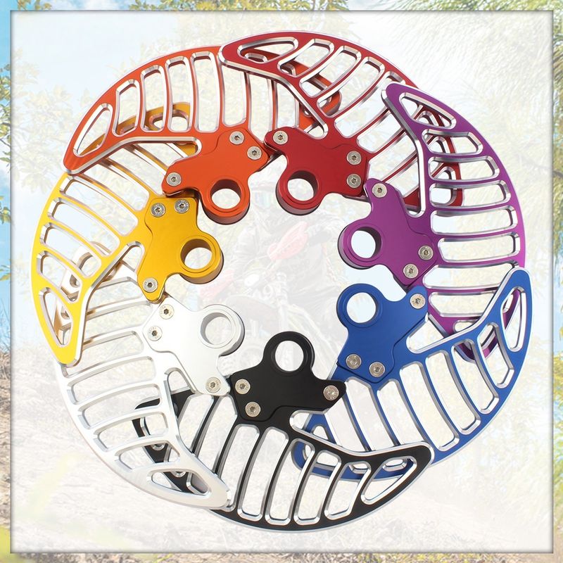 Copertura per disco freno anteriore per moto - Protezione fuoristrada resistente per l'impianto frenante - Compatibile con la maggior parte dei modelli di moto (disponibili diversi colori)_voghion.com