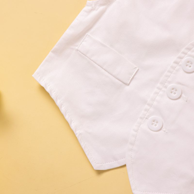Mutter & Kinder Anzug Weste Hosenträger Overall Hut Junge Kleid Drei Stück Anzug_voghion.com