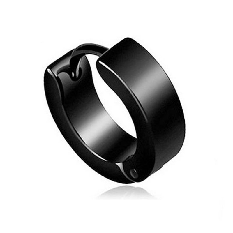 Classic Versatile Basic Hoop Earrings For Men And Women Stainless Steel Non-Pierced Ear Clips Non-Fading_voghion.com