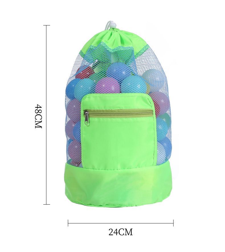 Beach Bag Children's Swim Beach Bag Shoulder Storage Bag Clothing Storage Bag Beach Travel Outdoor Net Bag_voghion.com