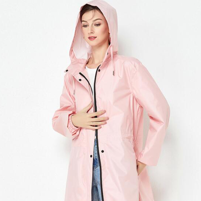 Dammen Waasserdicht Laang Reenmantel Damen Reenmantel Kapuzen Trenchjacket Windbreaker Liicht Outdoor Wanderreenkleeder_voghion.com