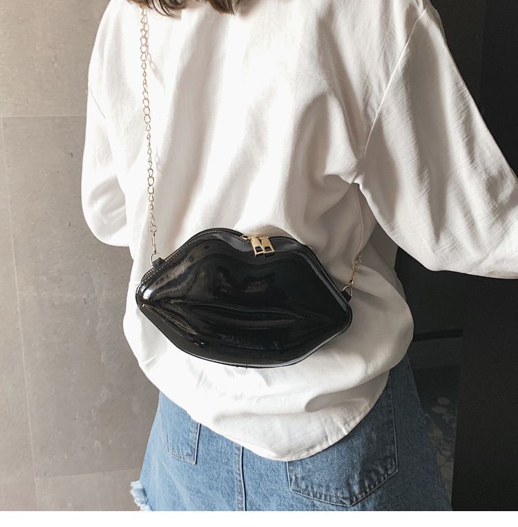 2021 Sommer neue Lippen Mini Make-up kleine Tasche Mode Candy Schulter Umhängetasche Kette Tasche Damentasche_voghion.com