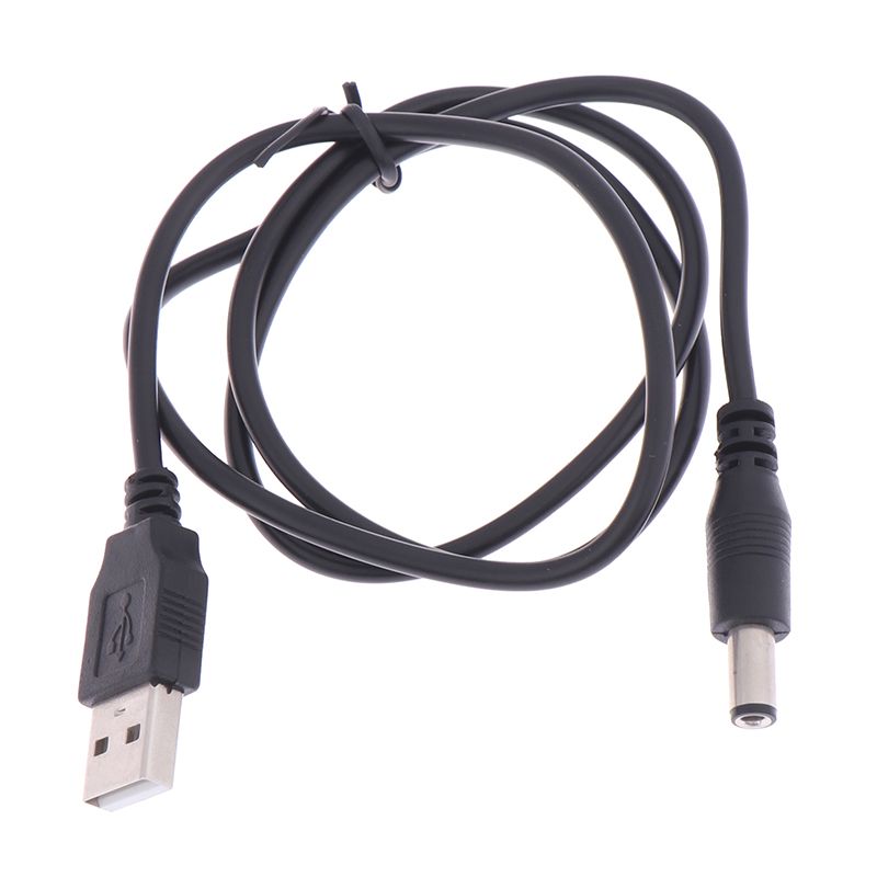 1 stk. 5V lader strøm til DC 5,5 mm plugg USB strømkabel for MP3/MP4-spiller_voghion.com