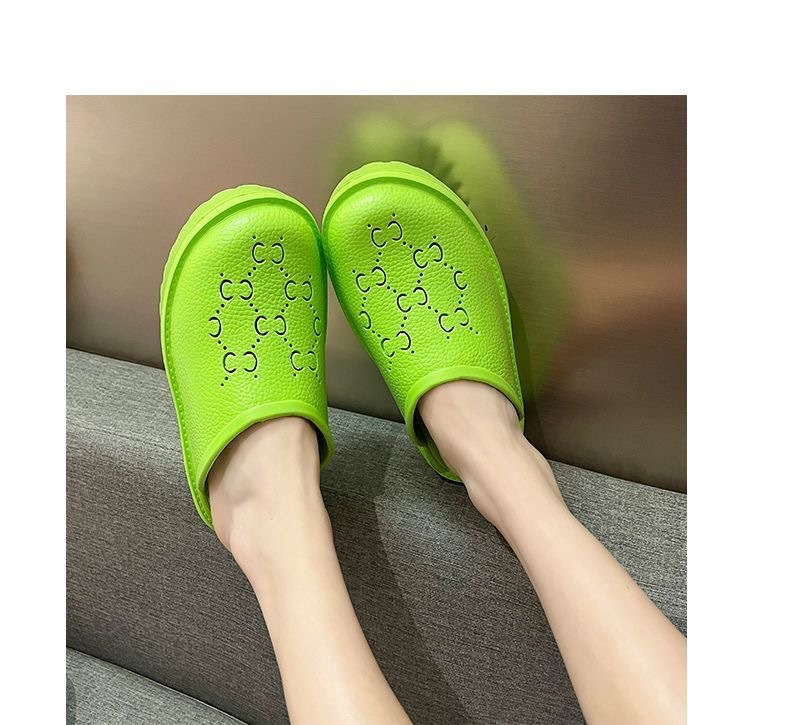 Baotou-Hausschuhe aus EVA für Damen im Sommer, modische und süße Biskuit-Absätze, rutschfeste Hausschuhe für den Heimgebrauch, faule, dicke Sohlen_voghion.com