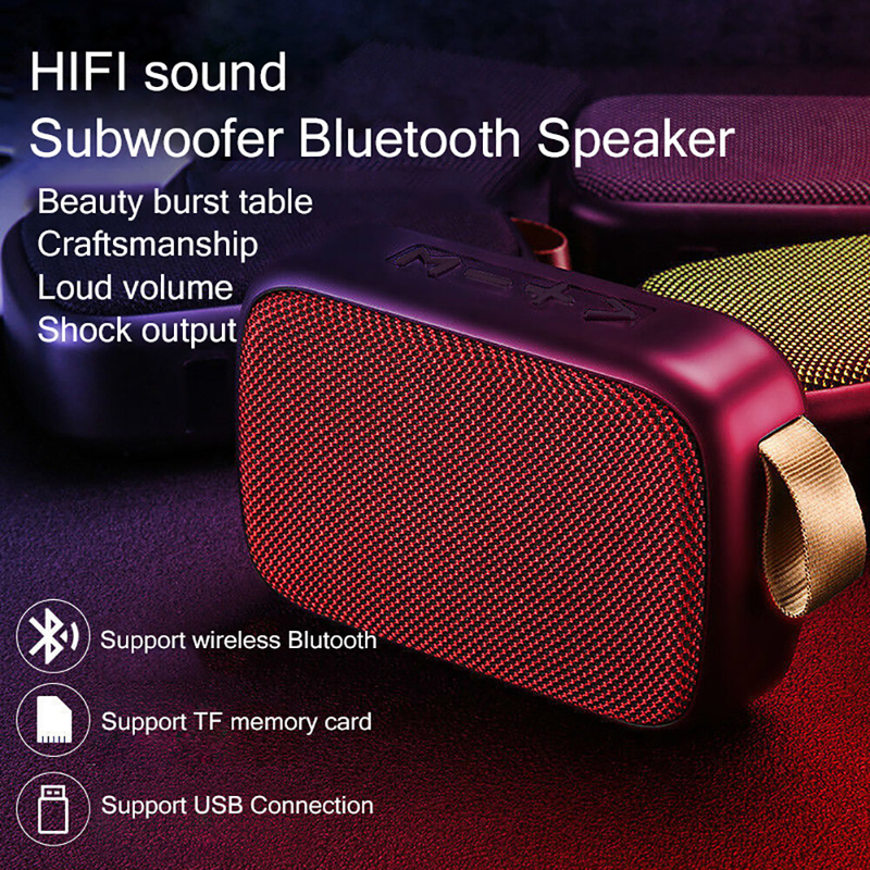 JTKE altavoz inalámbrico portátil con Bluetooth 3D estéreo música envolvente altavoz externo reproductor de música FM compatible con tarjeta TF_voghion.com