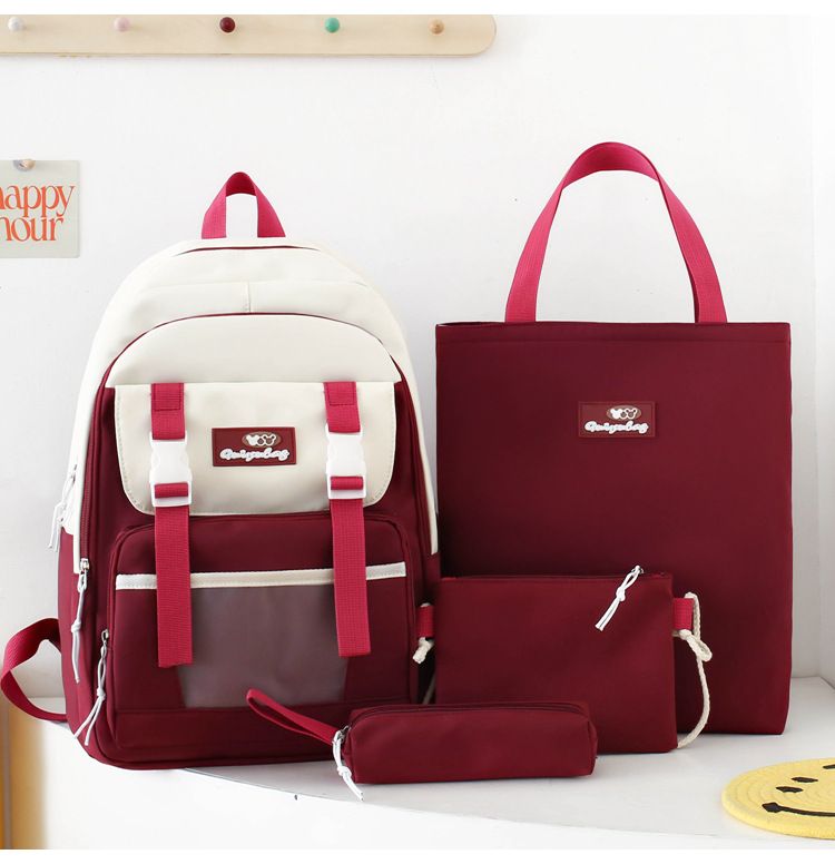 Zaini per bambini, zaini per studenti delle scuole primarie e secondarie, nuovi zaini scolastici di grande capacità, quattro pezzi, borsa per tutoraggio, zaino alla moda per studenti_voghion.com