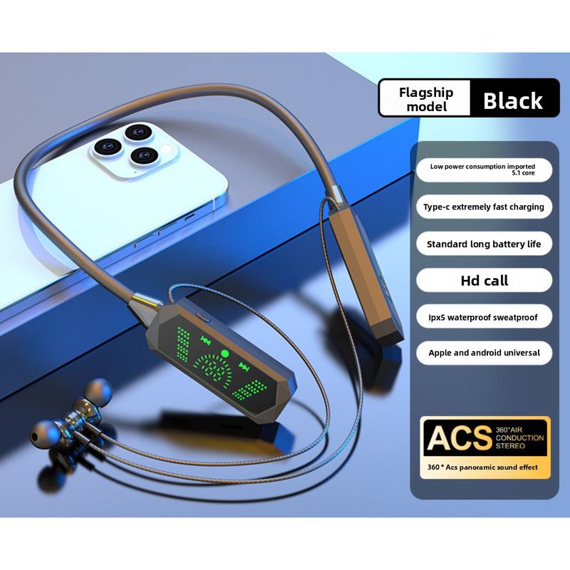 Douyin FD-1 Ear Return Neckband Auricolari Bluetooth wireless In-Ear Sport Batteria a lunga durata Streaming live K-Song Nuovo_voghion.com