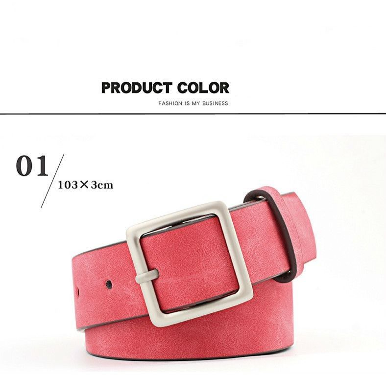 HOT New Vintage Belt For Women 3cm Wide PU Leather Female Ladies Adjustment Pin Buckle Waistband Fashion And Versatile Dress_voghion.com