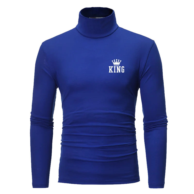 2024 herbst Und WinterMode Thermo-unterwäsche Tops männer Beiläufige Dünne Rollkragen Bottom Shirt Langarm Grundlegende Pullover Mock Neck_voghion.com