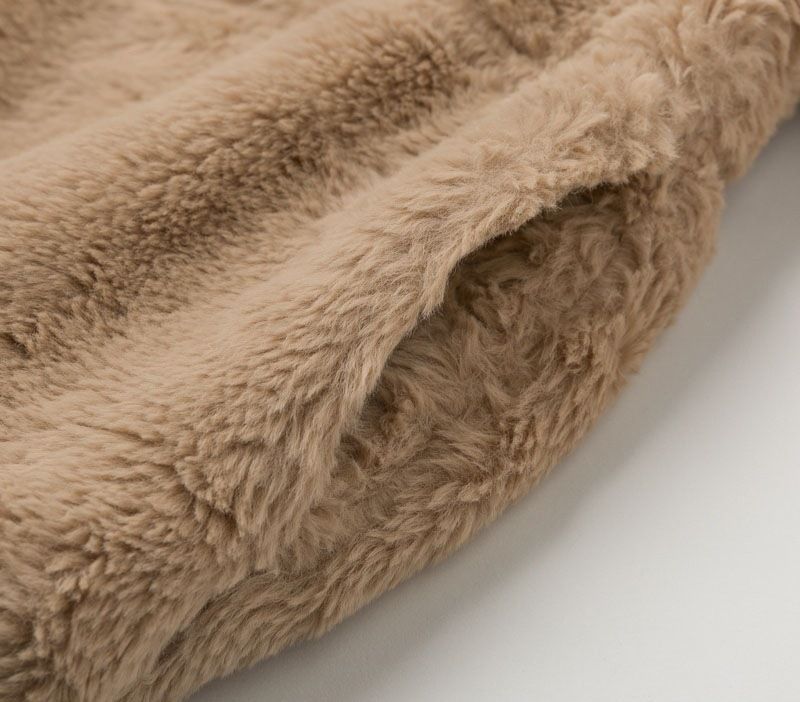 Women's Clothing autumn and winter rabbit fur zipper cardigan plush warm jacket_voghion.com