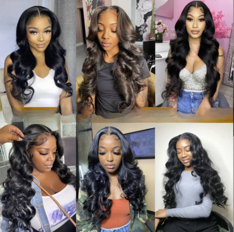 13x6 HD Transparente Body Wave Lace Front Human Hair Wigs 180% Brasileiro Remy 30 Polegadas Molhado E Ondulado 360 Lace Frontal Wig Para Mulheres_voghion.com