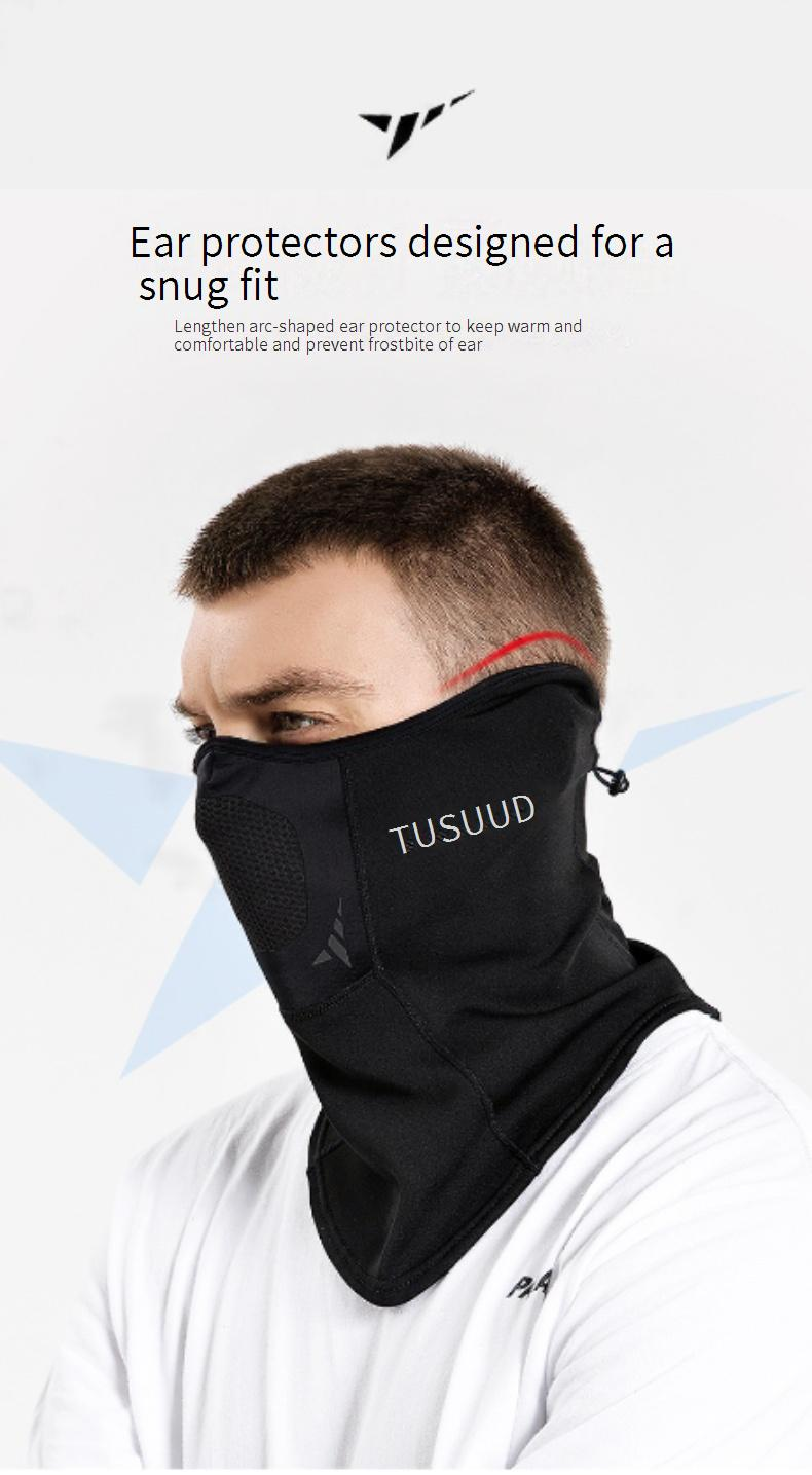 Unisex Sport-Fahrradmaske Warme Gesichtsmaske Hals- und Ohren-Skimaske Kaltes Lätzchen für den Außenbereich_voghion.com